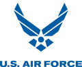 Air Force Logo Blue, With Text