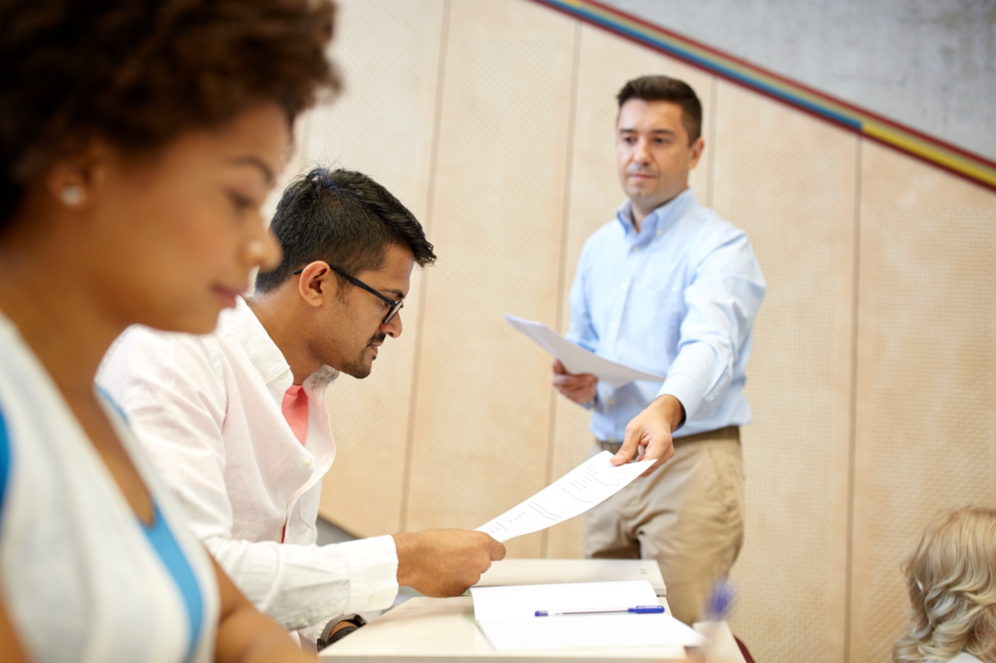 Students in lecture hall