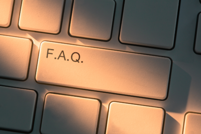 White keyboard closeup