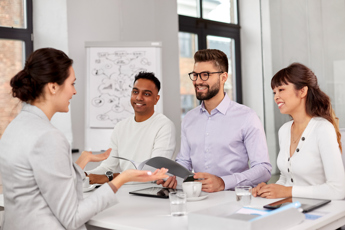 Group of Students in a Meeting