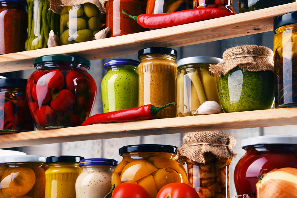 Jars With Variety Of Vegetables