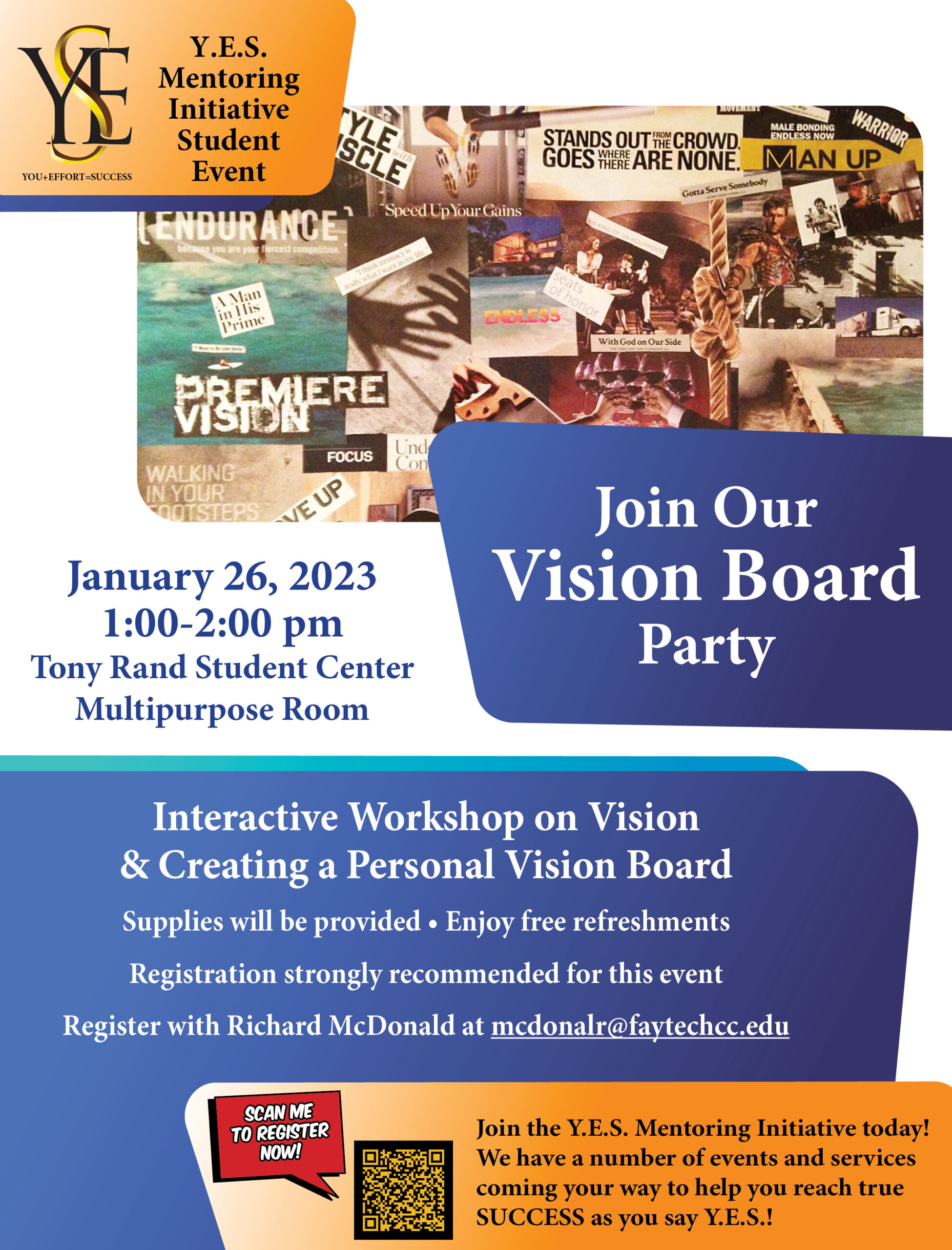 Y.E.S. Vision Board Workshop - Fayetteville Technical Community College
