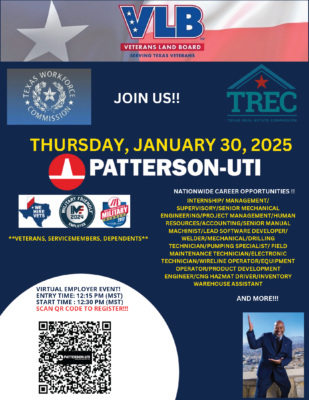 Veterans Texas Workforce Commission January 30 2025 Event Two