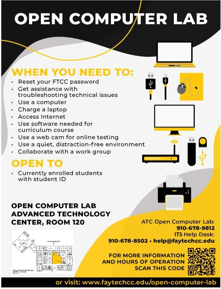 FTCC Open lab Flyer
