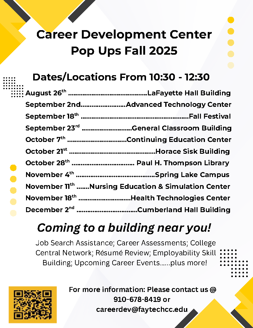 Fall 2025 Pop Up Schedule Rev