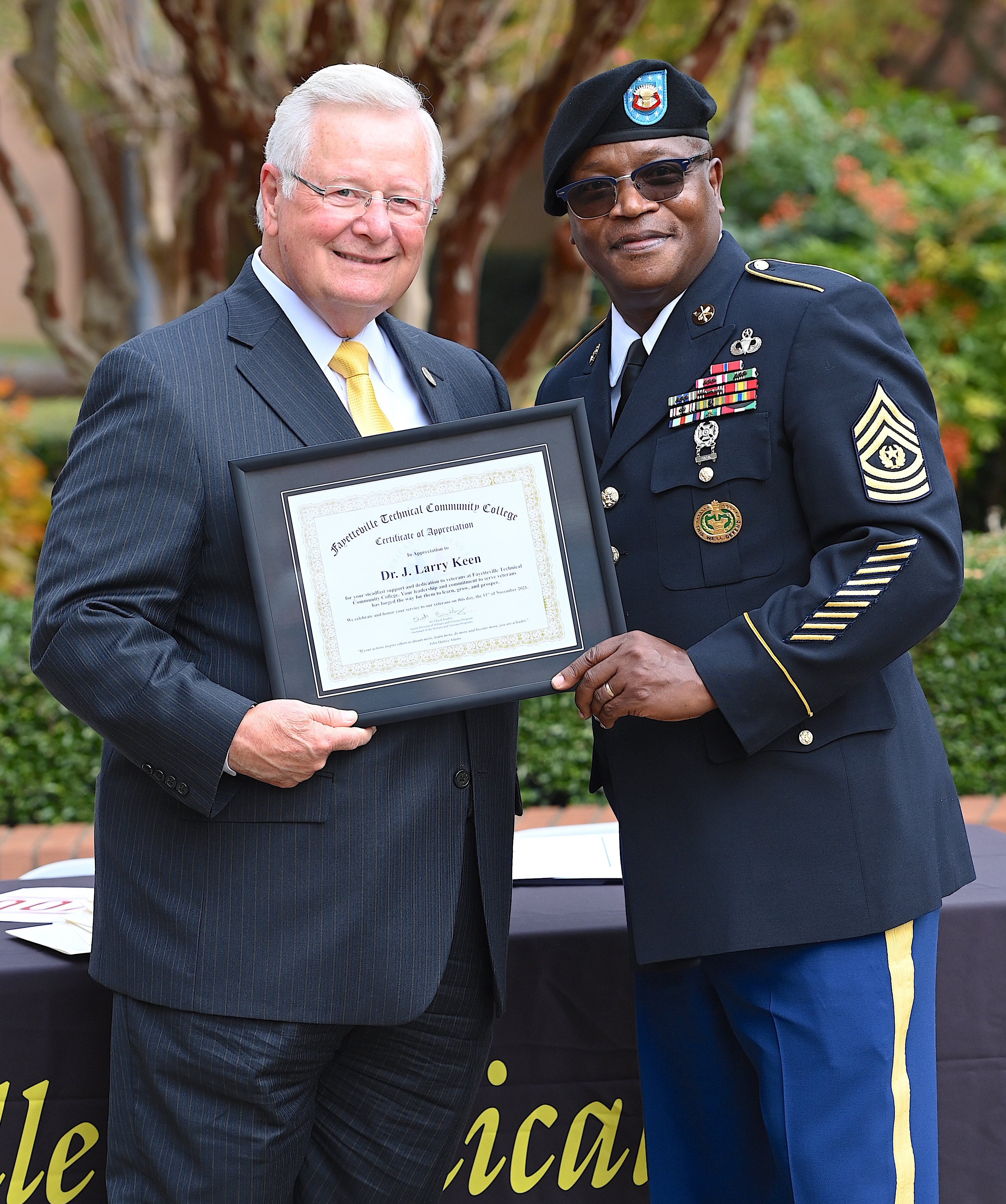 FTCC Veterans Day Observance - Nov. 11, 2021