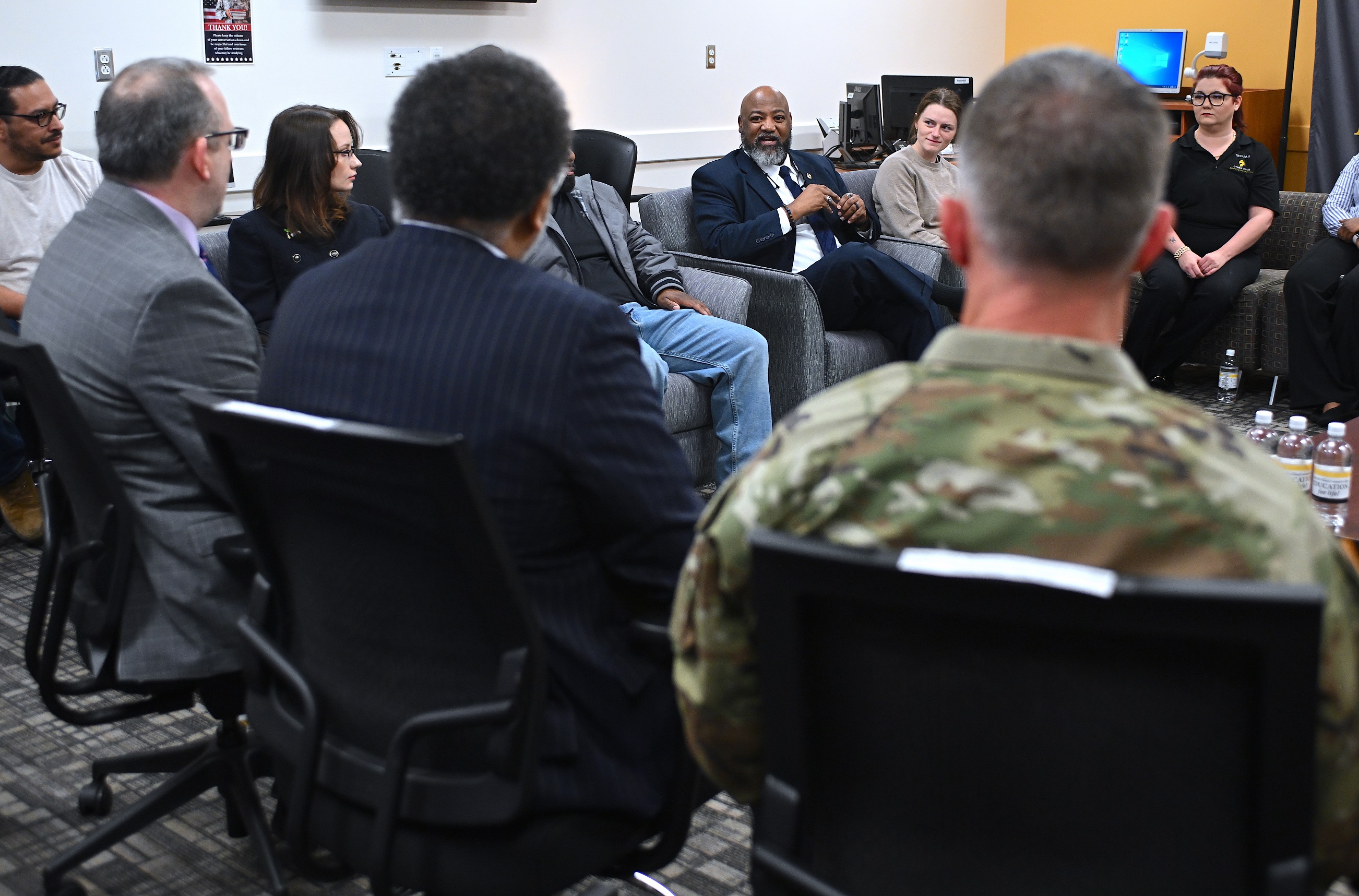National Cyber Director Harry Coker Jr. visits FTCC on March 20, 2024.