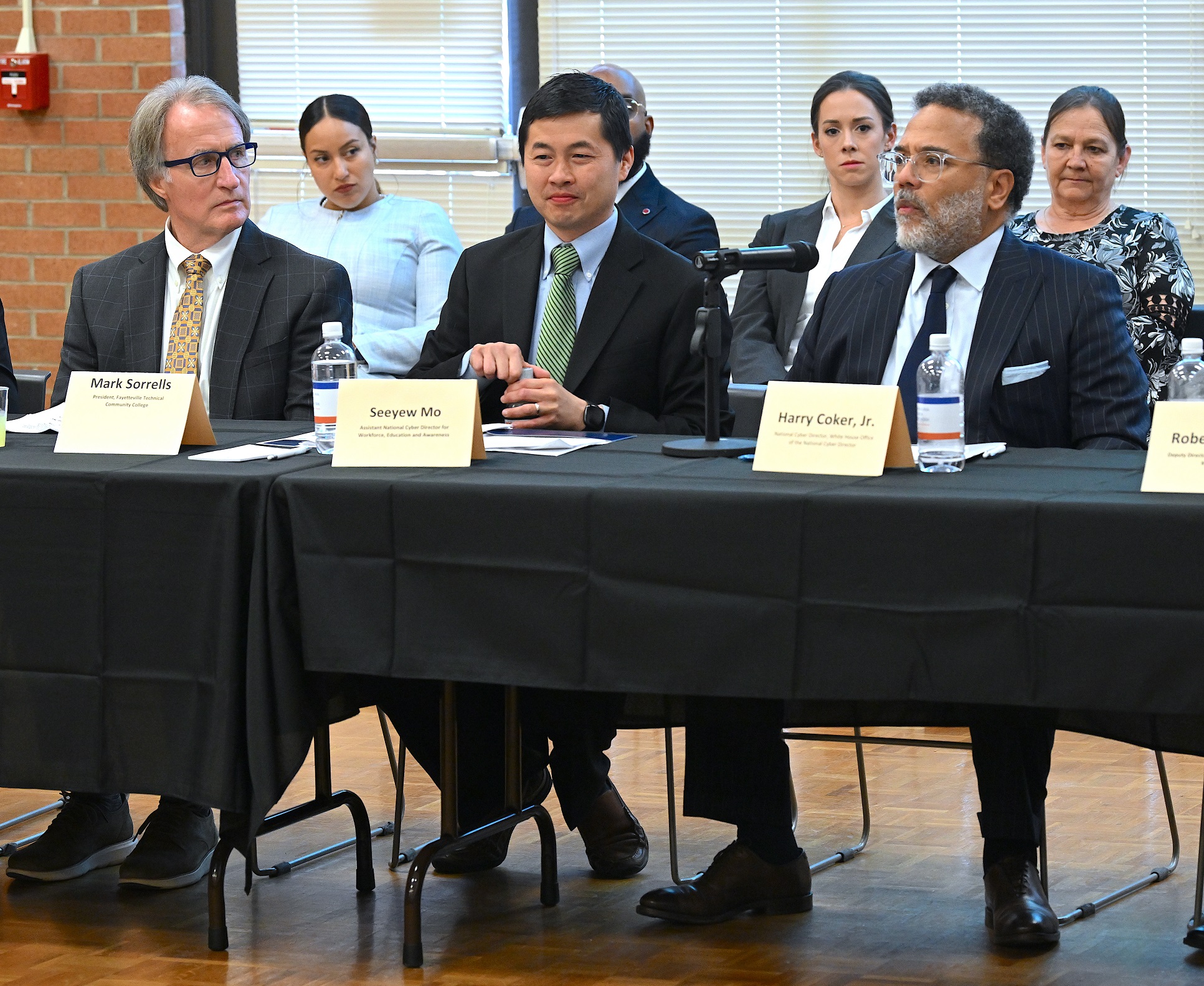 National Cyber Director Harry Coker Jr. visits FTCC on March 20, 2024.