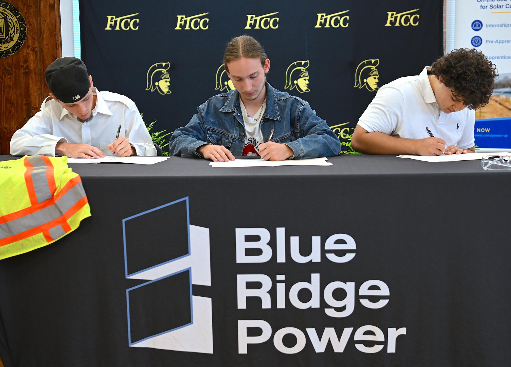 FTCC and Blue Ridge Power solar construction ceremony 2024