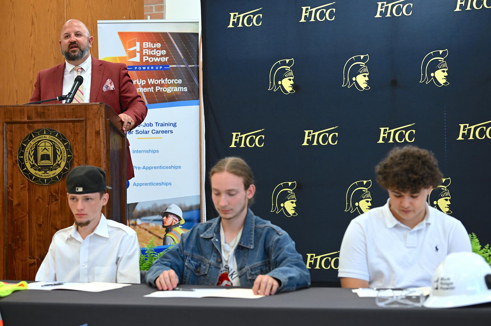 FTCC and Blue Ridge Power solar construction ceremony 2024
