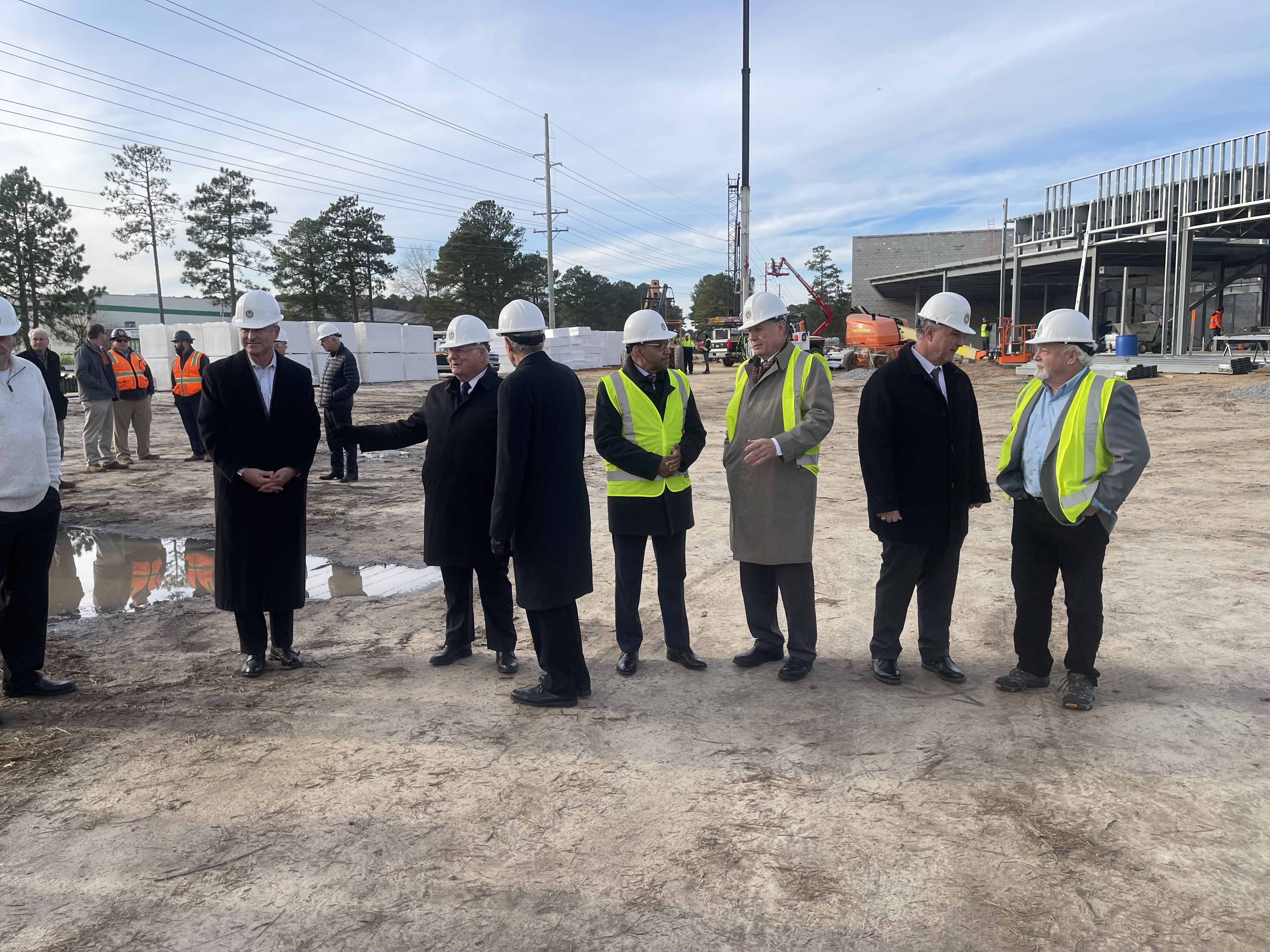 Topping Out ceremony at Regional Fire & Rescue Training Center - Dec. 20, 2021