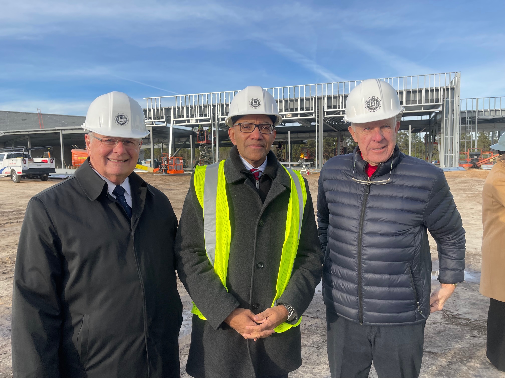 Topping Out ceremony at Regional Fire & Rescue Training Center - Dec. 20, 2021